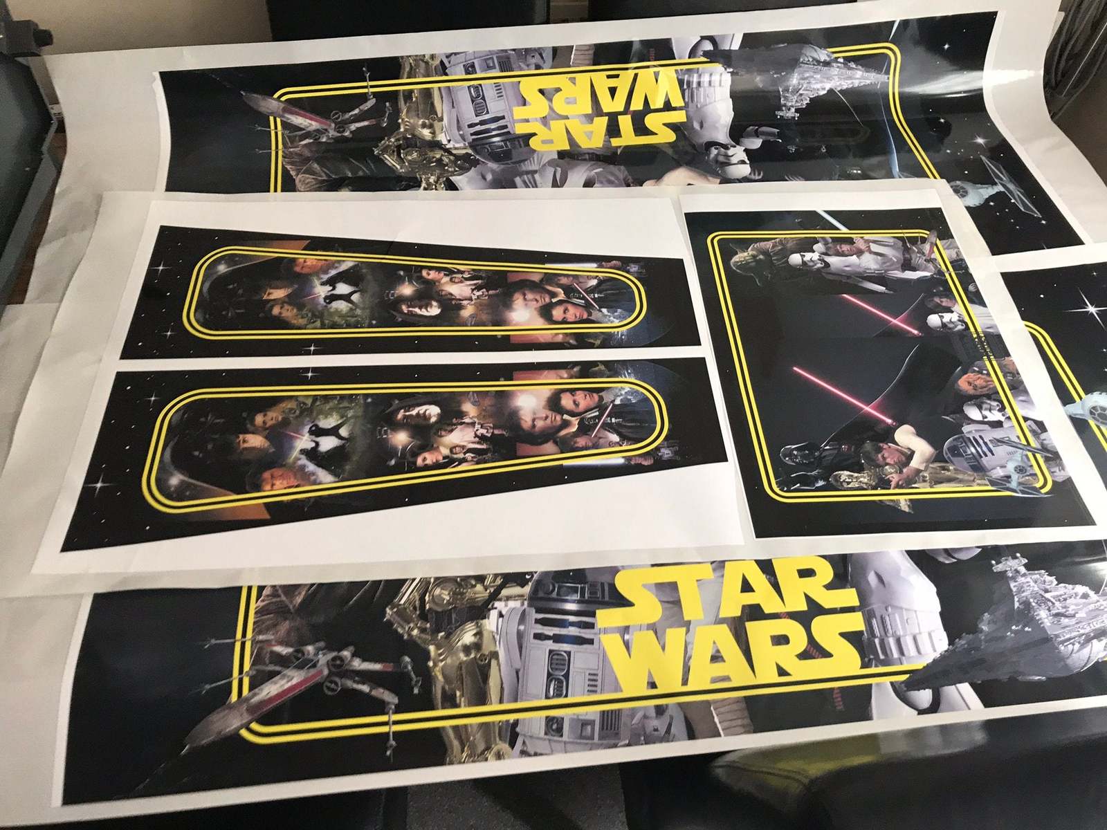 Starwars Pinball decals Artwork STARWARS Pinball Vinyl Graphics