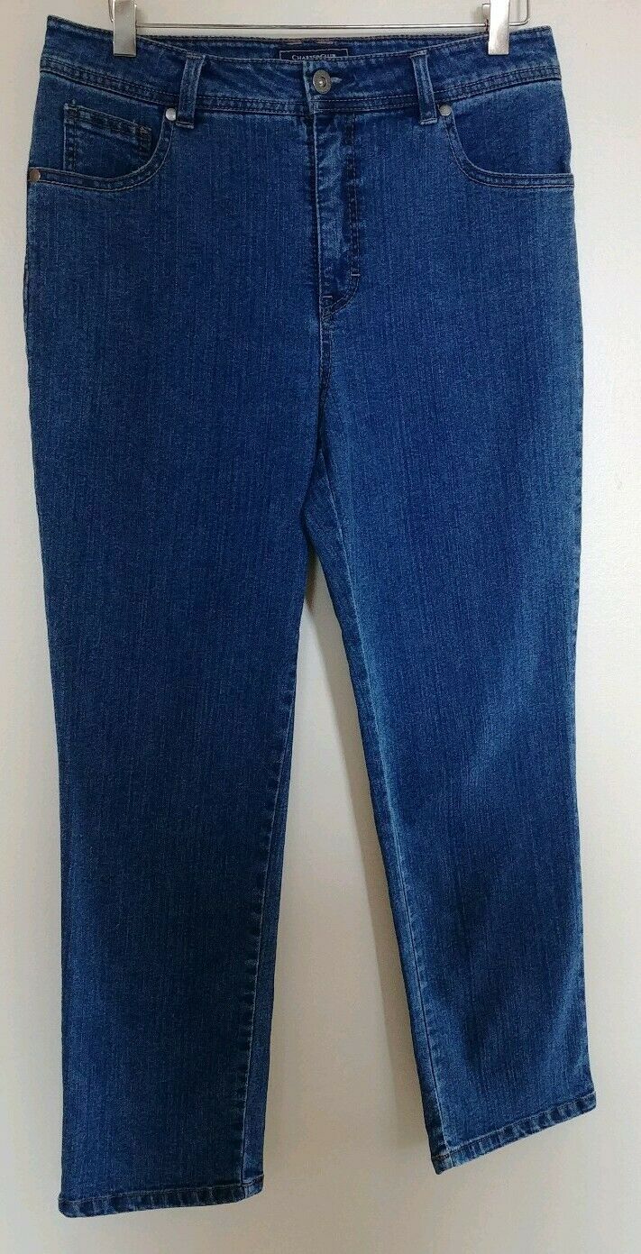 Charter Club Size 10PS Classic Stretch Straight Petite Blue Jeans Women's Pants
