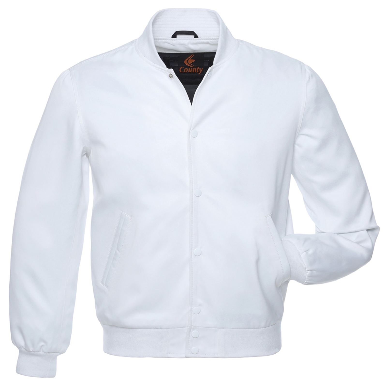 Baseball letterman college uni bomber super jacket sports clothes white satin...