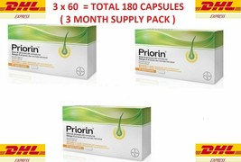 Bayer Priorin Intense 180 Capsule Hair Loss Genuine (New From Our Pharmacy) - $78.54