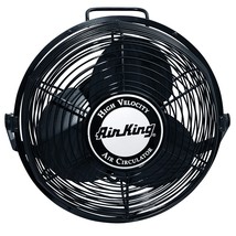 9312 Powder-Coated Steel Multi-Mount Wall Fan, Black - $154.99