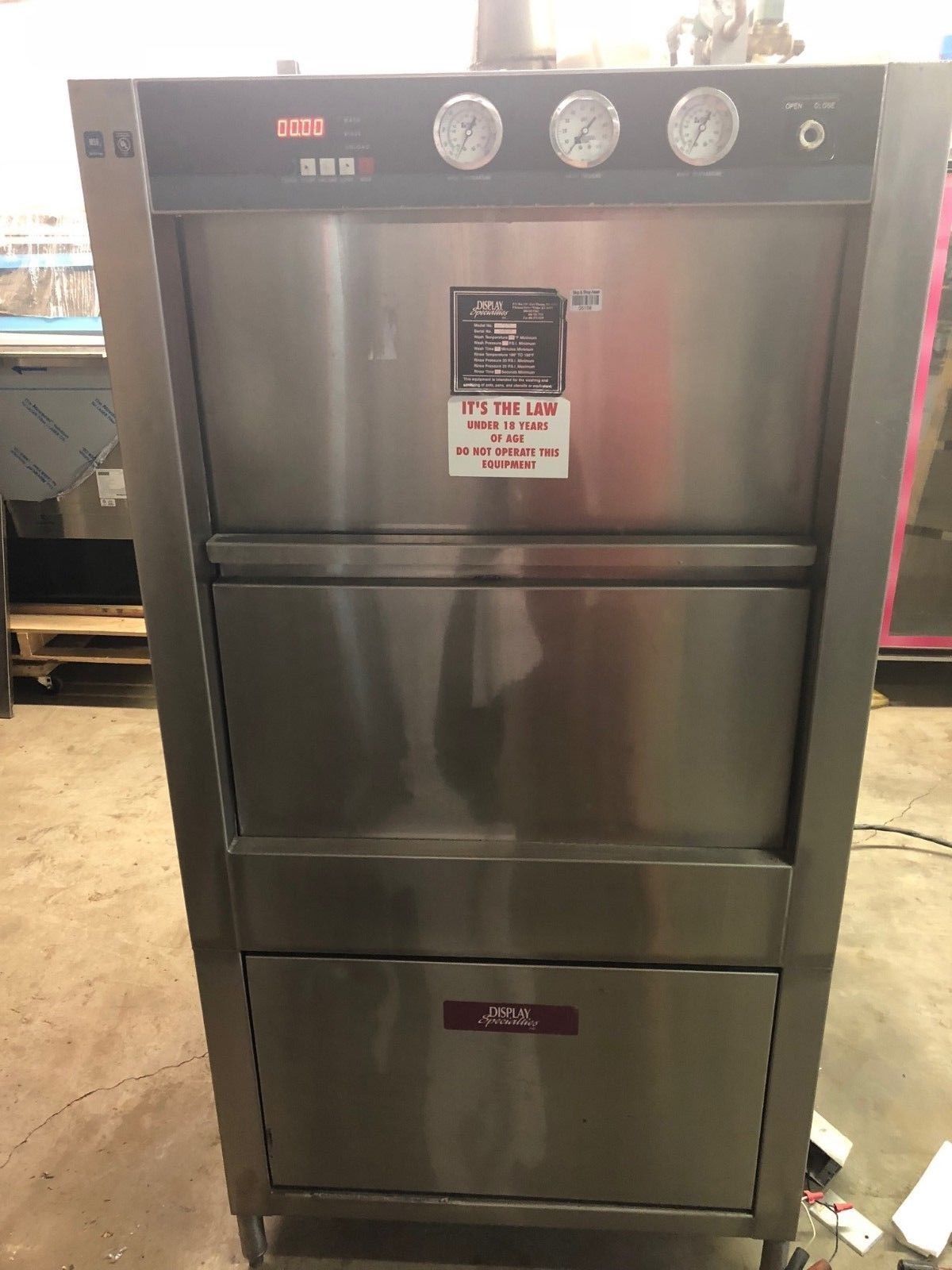 Douglas Machines SD10E Commercial Dishwasher Electric Pan Washer