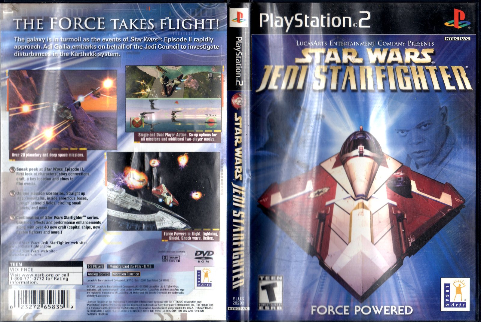 PlayStation 2 - Star Wars - Jedi Starfighter - Video Games