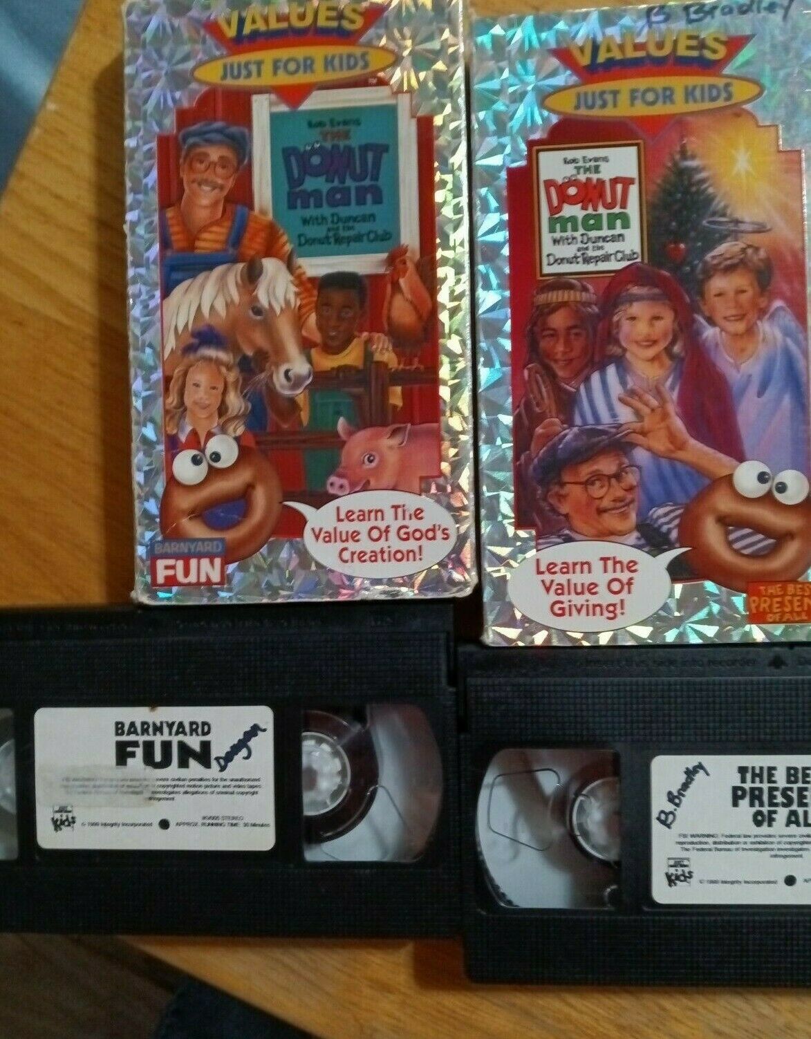 VHS Tapes Rob Evans Donut Man Barnyard Fun and similar items