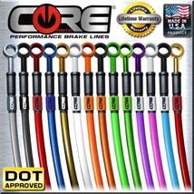 YZ450F Brake Lines 2010-2016 2017 2018 2019 Yamaha Front-Rear Steel Braided Kit - $136.77