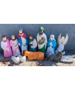 Vintage Empire 18&quot; - 23&quot; Blow Mold Nativity Set 12 PC Table Top - $915.75