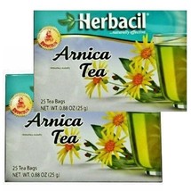 Herbacil Arnica Tea 0.88 Oz (25 Tea Bags Box) 2 Boxes - $14.80