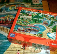Jigsaw Puzzle 1000 Pieces Heronim River Walk Gondolas Horse Americana Co... - $12.86