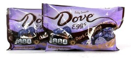 2 Bags Dove 8.87 Oz Silky Smooth Dark Chocolate Eggs Best By 1/2023