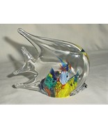 ART GLASS FISH VIBRANT COLORS - $45.00