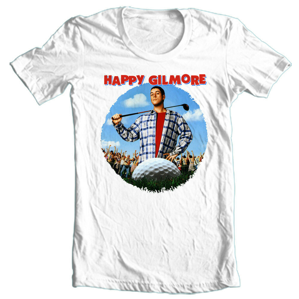 Happy Gilmore Tshirt Free Shipping retro 90's golf movie 100 cotton