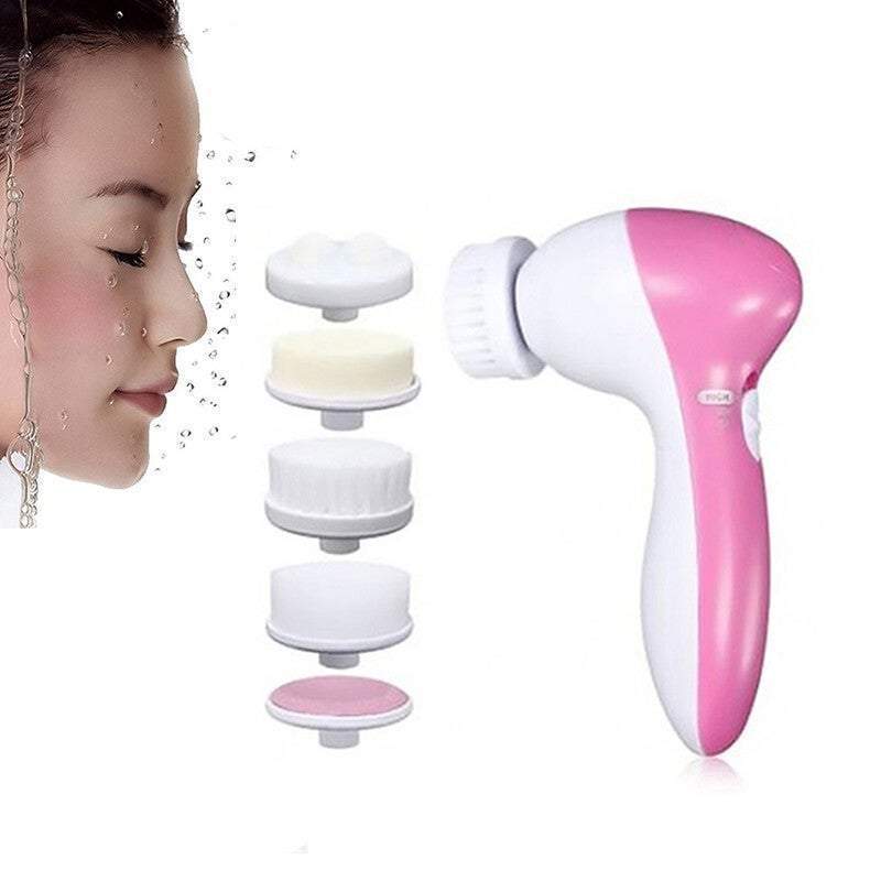 Skin Care Tools 5 In 1 Deep Clean Facial Brush Cleanser Massager