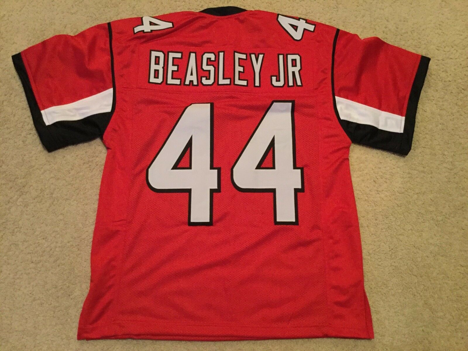 UNSIGNED CUSTOM Sewn Stitched Vic Beasley Jr. Red Jersey M, L, XL