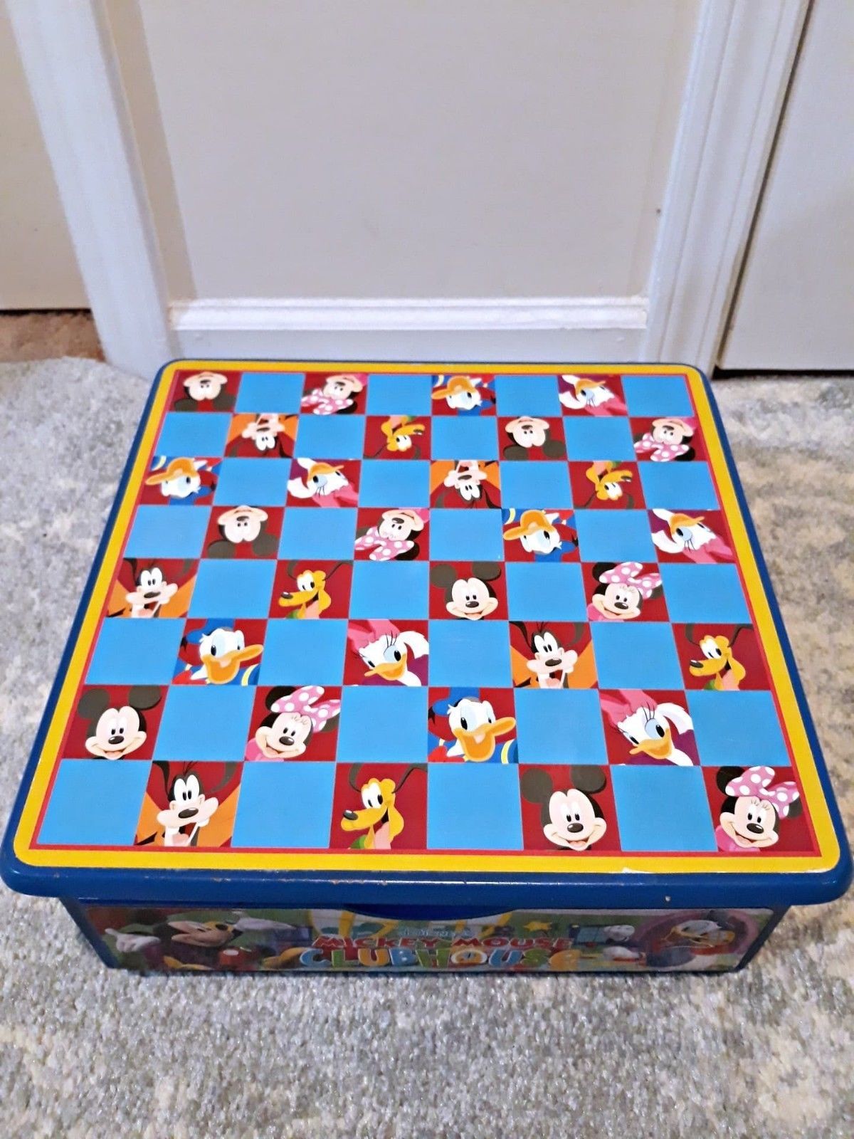 wooden mickey mouse toy box