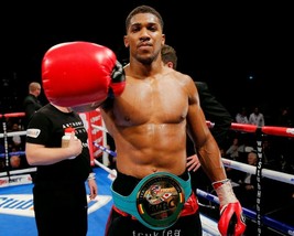 An item in the Sports Mem, Cards & Fan Shop category: ANTHONY JOSHUA 8X10 PHOTO BOXING PICTURE WITH BELT