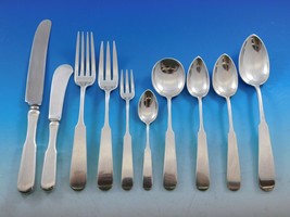 Lexington Jensen USA Sterling Silver Flatware Set Service 66 pieces Fiddle - $5,341.05