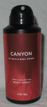 Bath &amp; Body Works Men&#39;s Collection Body Spray 3.7 oz CANYON - $18.65