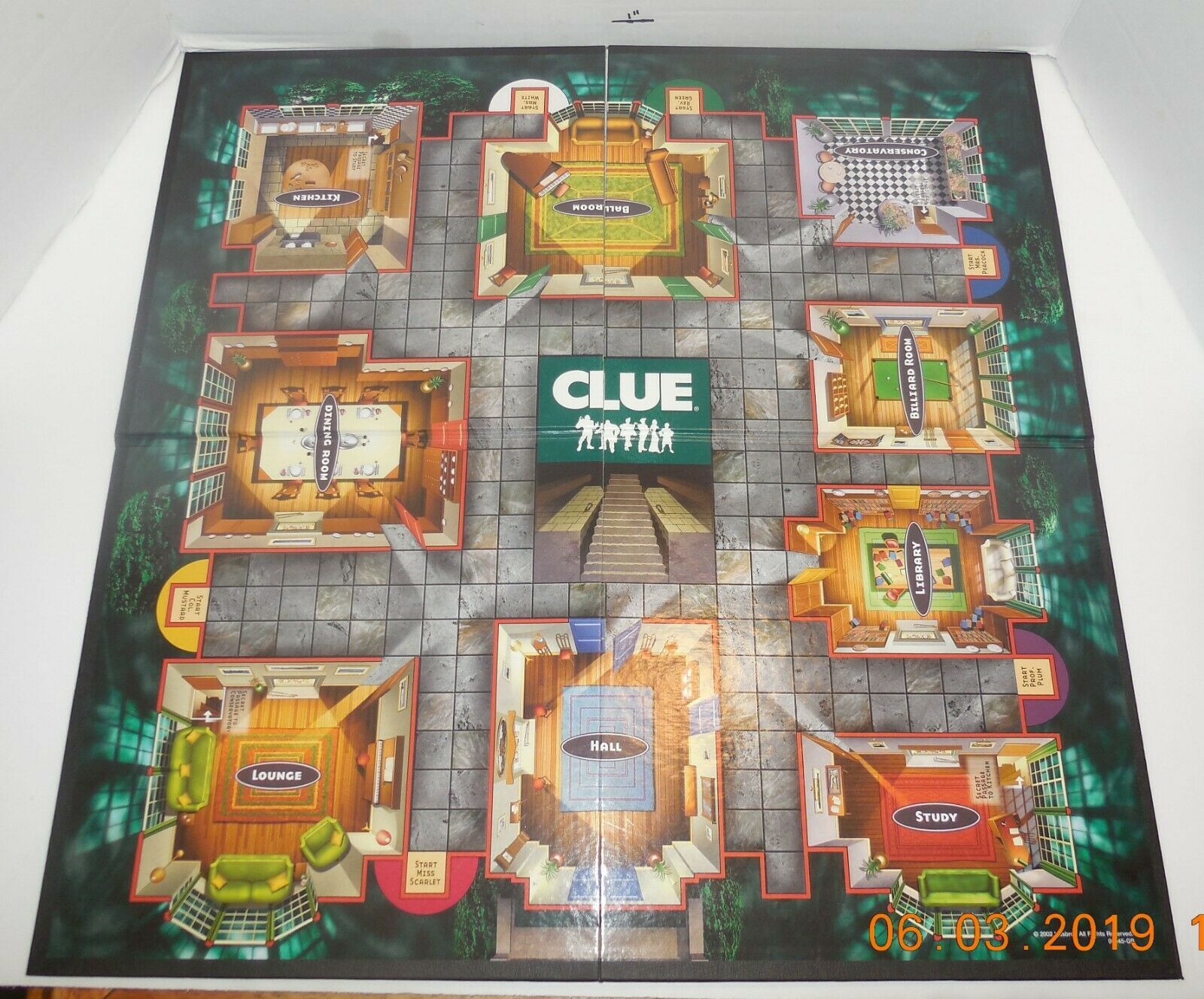 hasbro clue retro board game