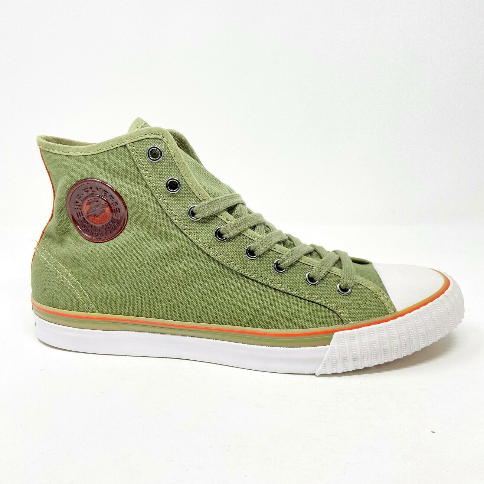 PF Flyers Center Hi Reiss Army Olive Green White Men Sneakers PM11CH2B
