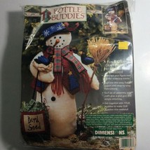 Bottle Buddies - Mr. Chilly - 17&quot; Snowman Dimensions Fabric Felt Craft K... - $15.85