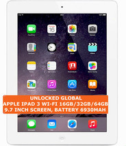 Apple IPAD 3 Wi-fi 16gb/32gb/64gb Dual Core 5.0mp Camera 9.7 Inch Ios 9.0 Tablet - $207.76+