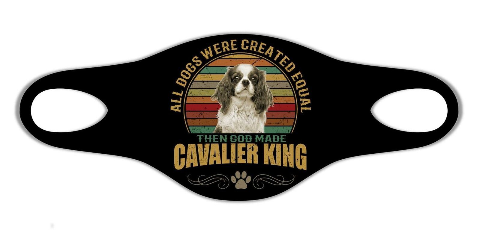 Cavalier King Dog Cool Protective Washable Breathe Face Mask Pet Man Best Friend