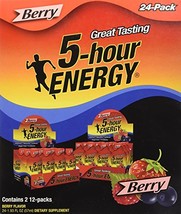 5-hour ENERGY Shot, Berry, 24 Count 1.93 oz Bottles - $47.93