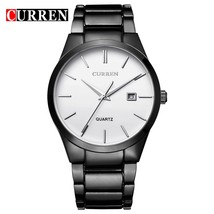 Curren Male Wristwatch Men's Watch Luxury Famous Brand Full Stainless Steel Quar - $23.01