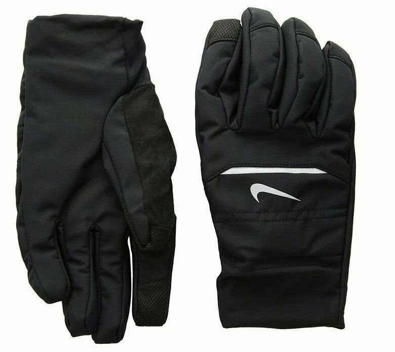 Nike Aero Shield Running Gloves Touch Screen Weatherproof Reflective