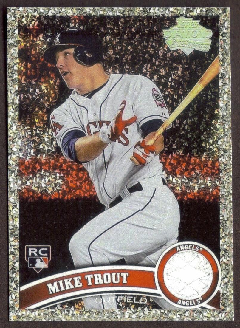 MIKE TROUT Rookie Card RP #US175 Diamond Angels RC 2011 T - Baseball Cards