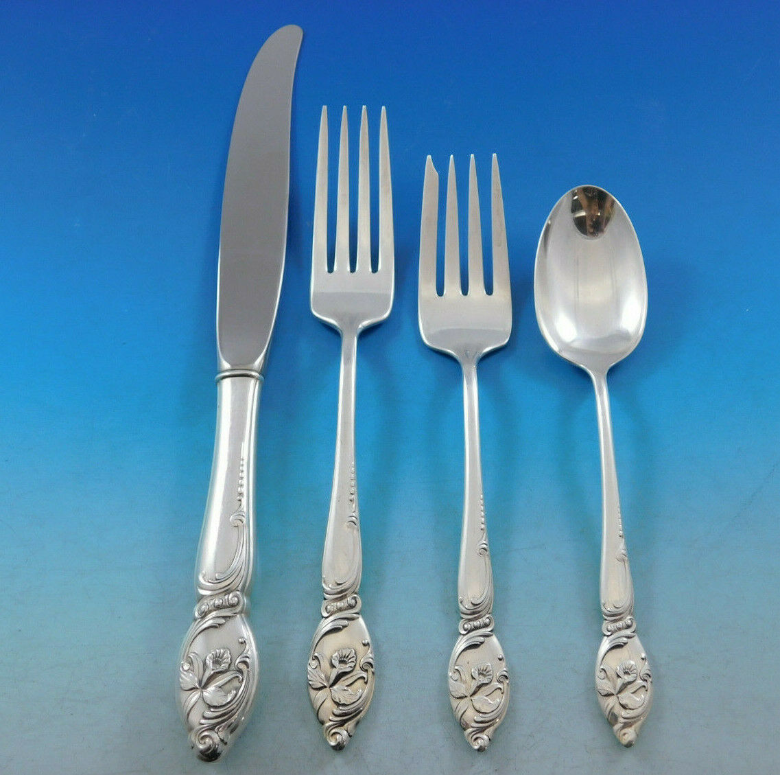 Primary image for Enchanting Orchid by Westmorland Sterling Silver Flatware Set Service 37 Pieces