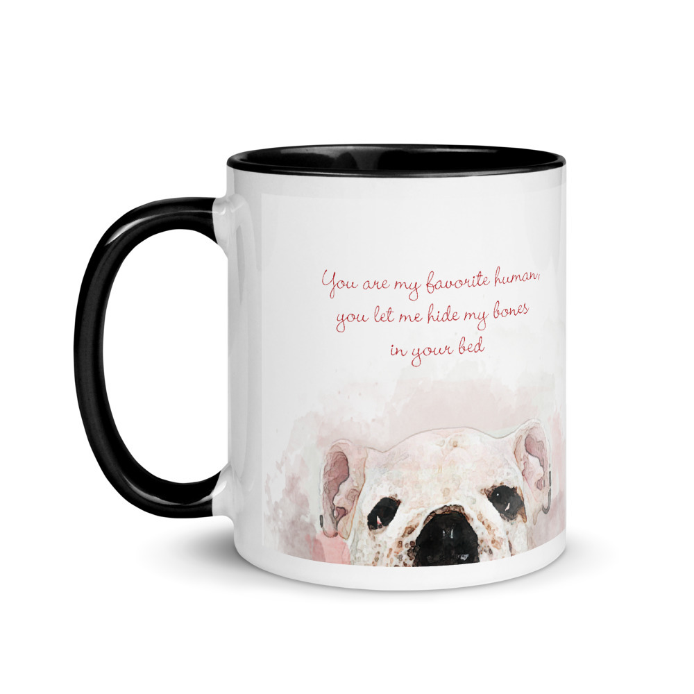 Dog Cute Pet Mug with Color Inside with funny phrases - Mugs