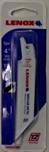Lenox 20552418R 4&quot; x 18TPI Reciprocating Saw Blades Medium Metal USA 5 Pack - $4.95
