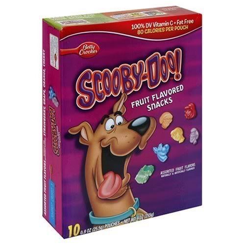 Betty Crocker Fruit Flavored Snacks Scooby Doo 10 Count Pack Of 6 Candy Gum And Chocolate 5281