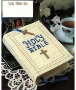 Plastic Canvas Inspirational Bible Rejoice Bless This House Wall Hanging... - $8.99