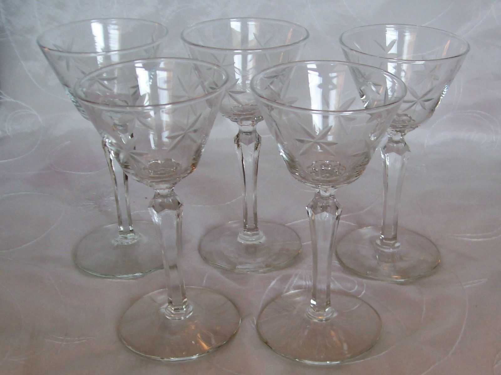s Libbey Rock Sharpe Normandy 3005 Stem 6 ¾” Tall Wine Goblet