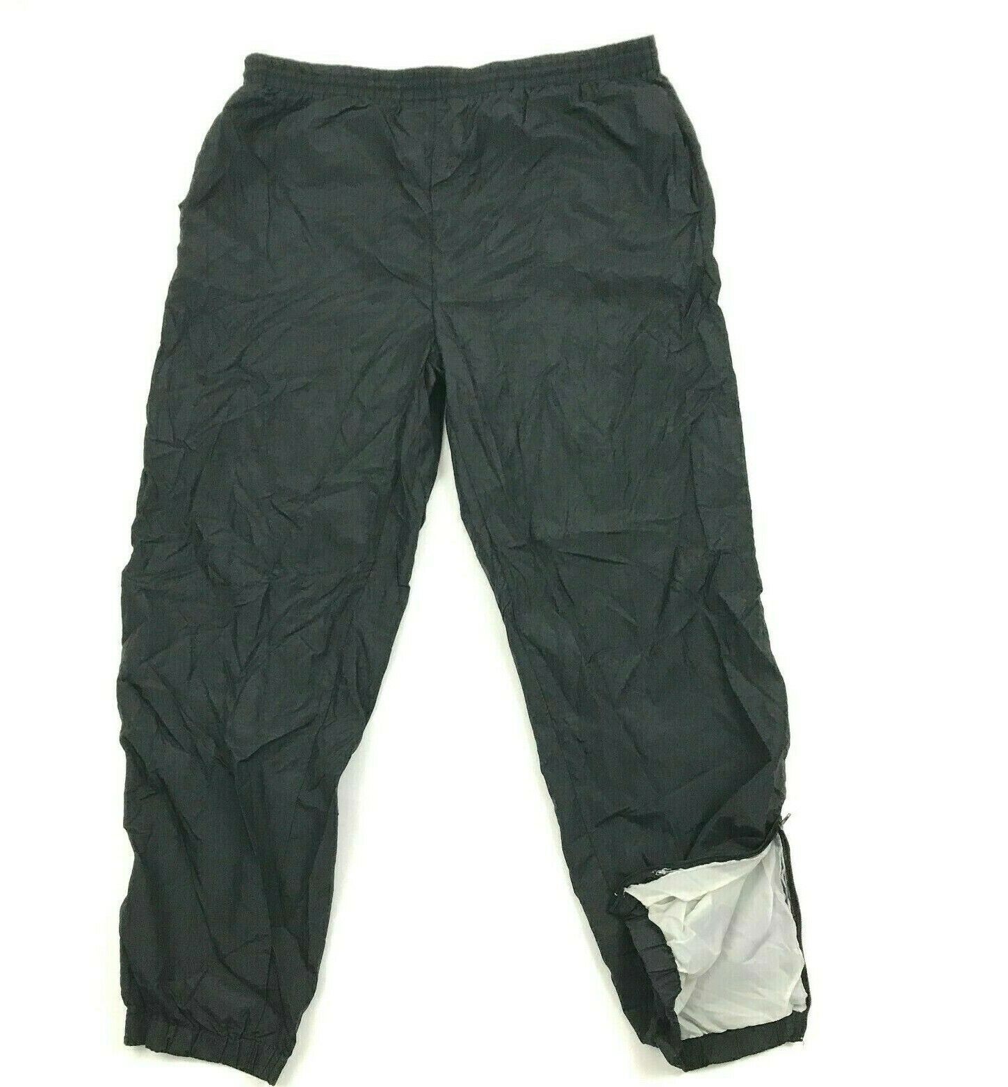 nylon black joggers