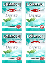 Cloetta Läkerol Dents Sweetmint Swedish Xylitol Candies 36g * 4 pack - $12.87