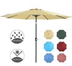 Large Patio Umbrella Outdoor Furniture And 50 Similar Items Patio Watcher 9 Feet Umbrella Outdoor With Push On Ti
