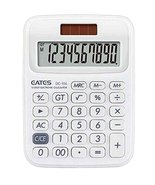 10-Digit Dual Power Source Standard Functional Desktop Calculator [White... - $21.32