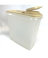Tupperware Vintage Plastic Cereal Keeper Storage Container w/ Flip Top L... - $9.89