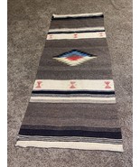 Vintage Early American Indian / Mexican Hand Woven Wool Rug Wall Hanging... - $198.00