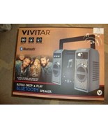 Vivitar Retro Drop And Play Bluetooth Speaker - Black - $19.39