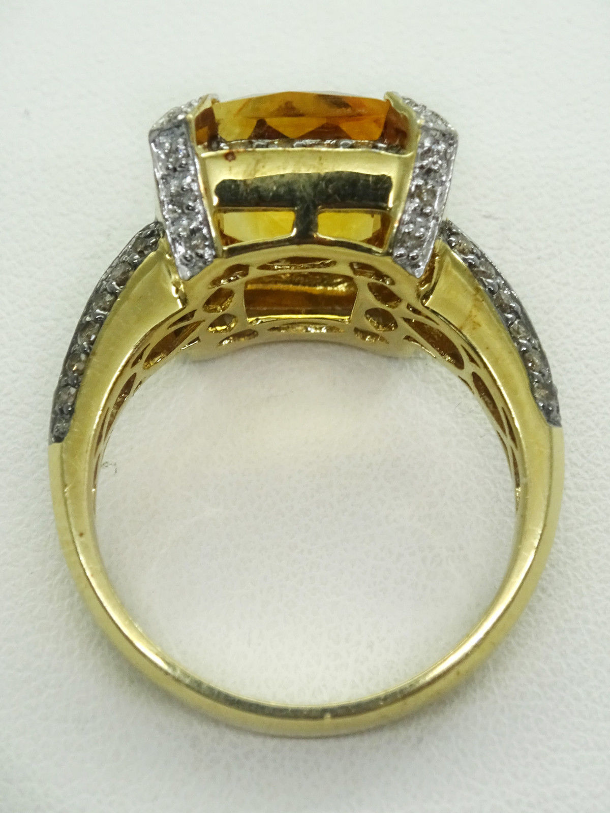 Le Vian Citrine Chocolate & White Diamond 7.00ct tw 14k Yellow Gold