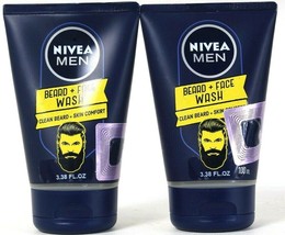 2 Nivea 3.38 Oz Men Clean Beard &amp; Skin Comfort Face Wash - $26.99