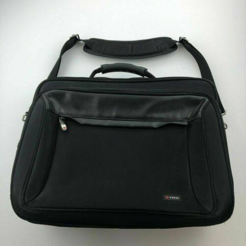 Foray Laptop Computer Carry On Luggage Black Fits 16" Laptop Travel Briefcase Laptop Cases & Bags