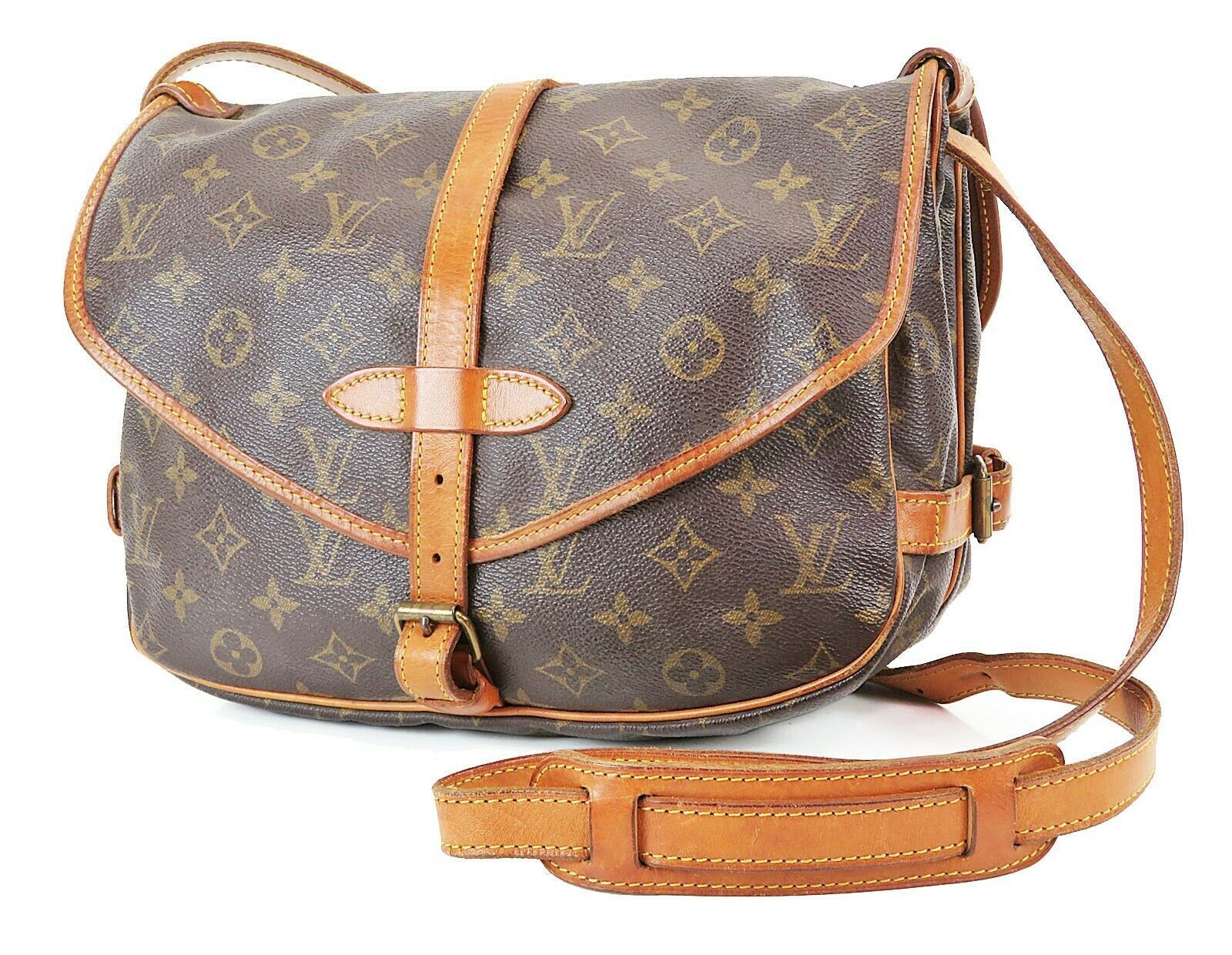 Authentic LOUIS VUITTON Saumur 30 Monogram Crossbody Shoulder Bag Purse #36514 - Women&#39;s Bags ...