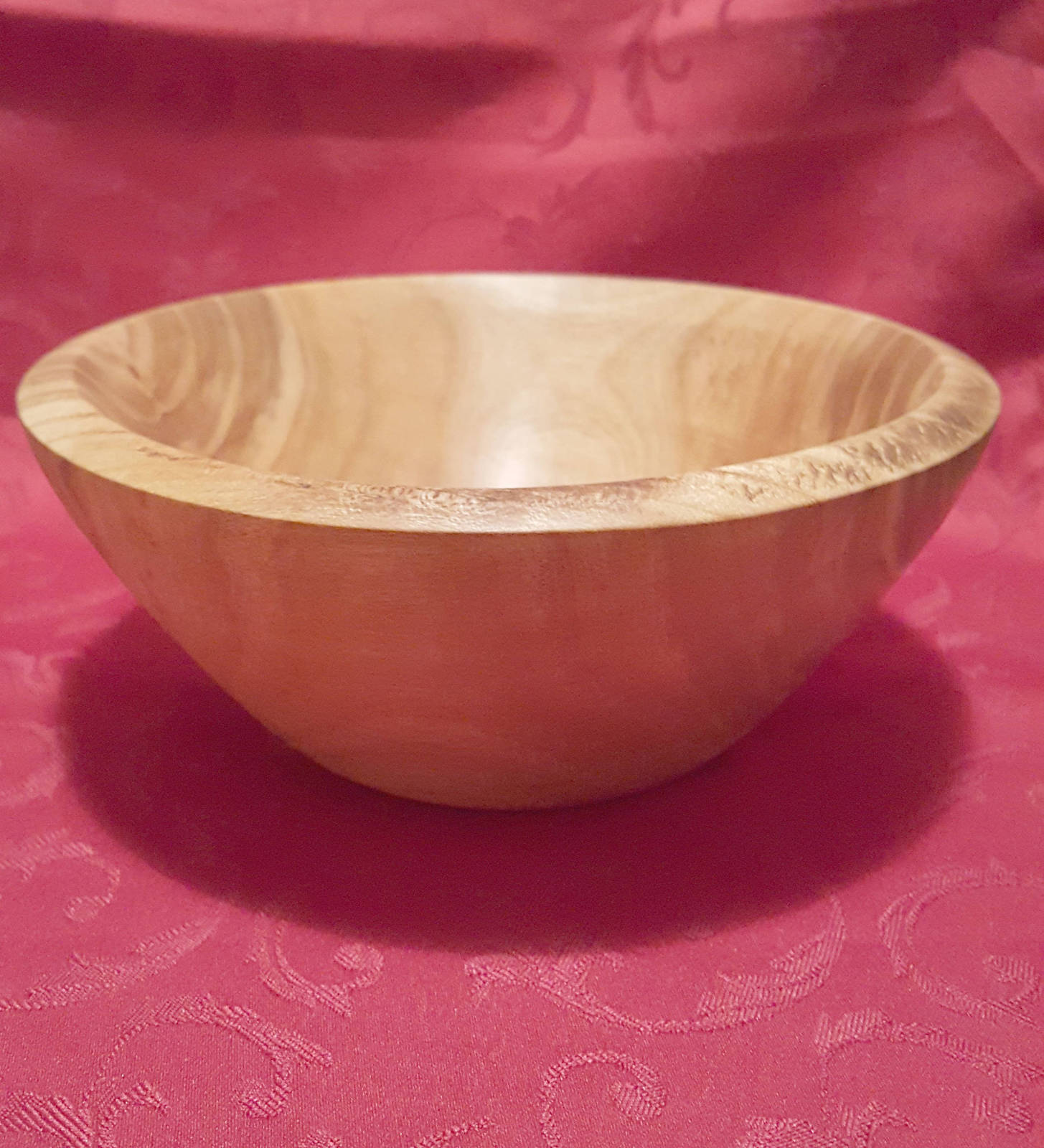 Cherry Wood Bowl Hand Turned Wooden Fruit Bowl Natural Bowl Wood Items 8591