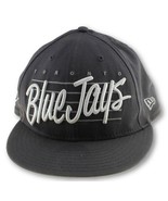 NEW ERA Toronto Blue Jays Mens MLB Gray Spelled Out Baseball Cap Hat Sna... - $24.74