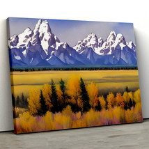 Teton Range Grand Teton National Park 21,Landscape Canvas Wall Art, Art ... - $35.99+